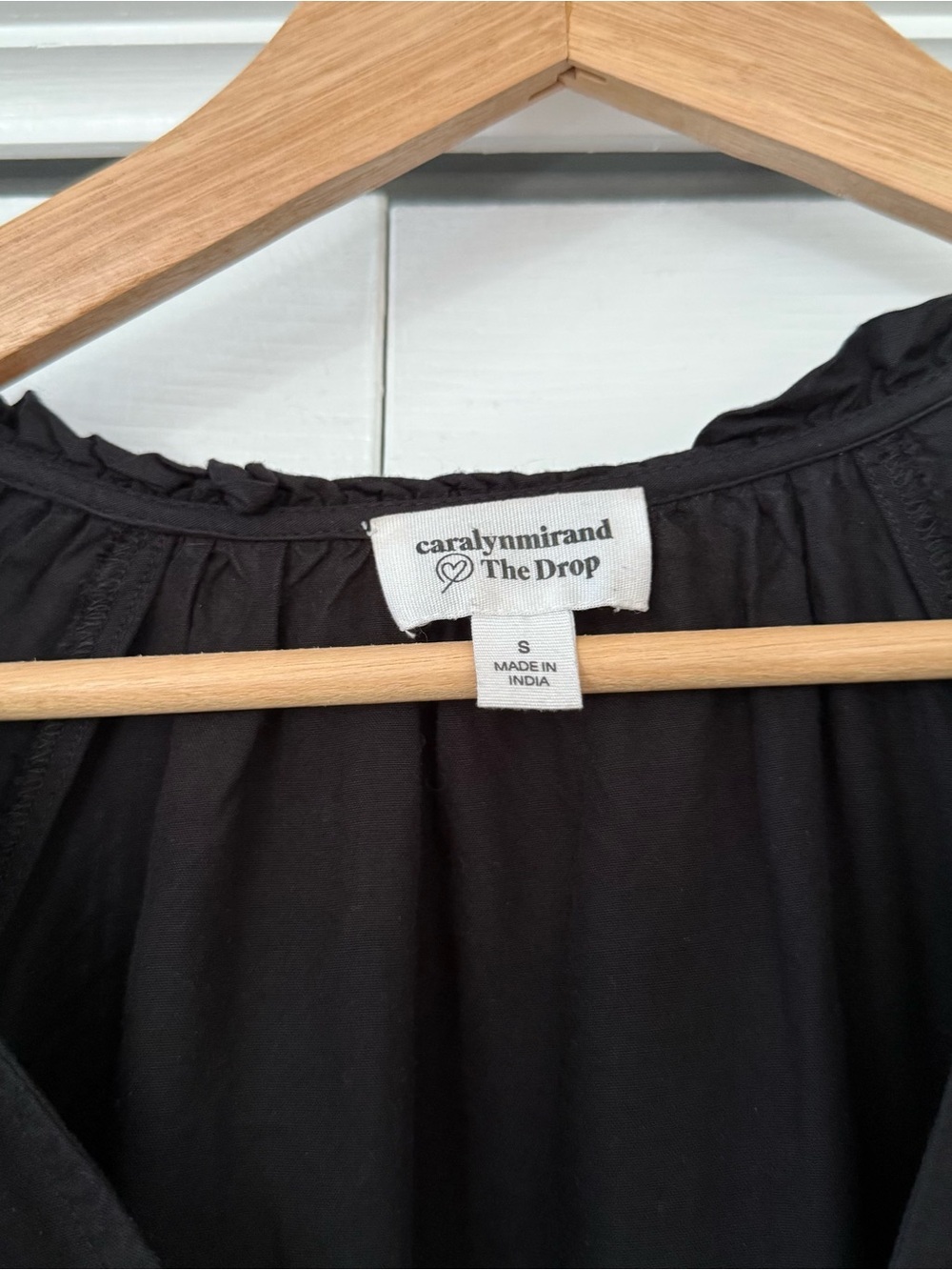 Women’s Black Tiered V-Neck Dress - Picture 2 of 3